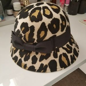Kate Spade Leopard Print Cloche